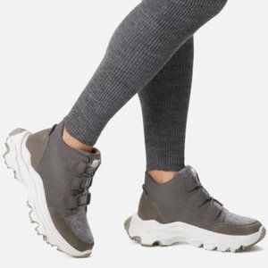 Sorel Kinetic Breakthru Grey Quarry Sneakers Ankle Bootie Boots Shoes Flat 6 NEW